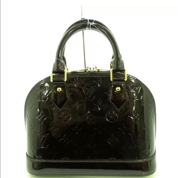 Louis Vuitton Alma bb Vernis Amarante color - Picture 3 of 12